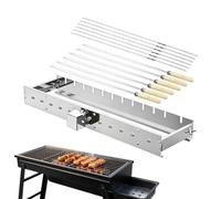 Giratorio Eléctrico de Brochetas Asador Giratorio de Ancho Ajustable con