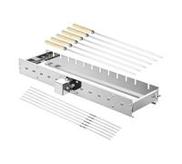 Giratorio Eléctrico de Brochetas Asador Giratorio de Ancho Ajustable con