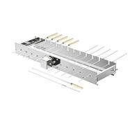Giratorio Eléctrico de Brochetas Asador Giratorio de Ancho Ajustable con