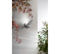 Giro - Lámpara de pared LED, 14W, 3000K, ajustable en 340°, 1120 lúmenes, IP54, 15 x 5 x 16 cm, gris claro - Perenz