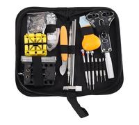 Gissroys Kit de herramientas de reparación de relojes de metal con abridor de carcasa martillo y pinzas para reparación de relojes profesionales y kits de herramientas de trabajo con bolsa de