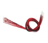 Gitohoni 30 Piezas Farolas Miniatura Lámparas Poste LED Paisaje Accesorios Maqueta Suministros Jardín Adecuado para Patios Casas de Muñecas Ferroviario, Luz roja