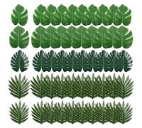 GIUSOBG 50 Piezas Hojas Decorativas Artificiales Hojas Palma Artificiales | Hojas Tropicales Artificiales Hojas de Monstera Decorativas Plantas Tropicales Decorativas para Fiestas en la Playa Hawaianas