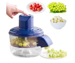 GizmoSynth Máquina peladora eléctrica automática de uvas y ajos, peladora recargable de ayuda para la cocina del hogar, pequeña herramienta comercial para quitar la piel de la fruta
