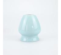 GJgfjGHK Taza infusora de té, 1 unidad de cerámica Matcha té verde Chasen, soporte para tazón de bambú para batidor de escobillas, soporte para herramientas de té, accesorios de té (wathet)
