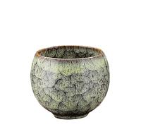 GJgfjGHK Taza infusora de té con diseño de huevo de dragón Jian Ware, taza de cerámica que cambia de horno con aislamiento térmico, gran capacidad para uso en casa y oficina (amarillo)
