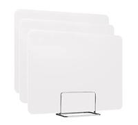 GJZQDKX Grandes separadores de privacidad para escritorios de Estudiantes - Separadores de Escritorio Ligeros, mamparas para cubículos de Oficina, para Estudio y exámenes, Color Blanco Piel, 30 x 60