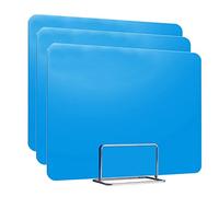 GJZQDKX Paquete de 3 separadores de Escritorio Azules para aulas: divisores Ligeros para escritorios y mamparas de Oficina, Ideales para sesiones de Estudio y concentración en la Escuela (tamaño de