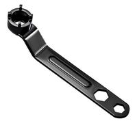 GKIRQVPE llave de molino de esquina, Llave amoladora angular, herramienta de reparación de motocicletas y automóviles, ajustable, de doble orificio, de cuatro garras