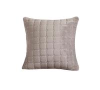 GKXLH - 1 funda de cojín, franela muy suave y lisa, 45 x 45 cm, fundas de almohada para sofá, decoración del hogar (café claro, funda de almohada de 45 x 45 cm)