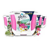 Glade Exotic Tropical Blossom - Velas aromáticas de larga duración en tarro (4 unidades de 224 g)