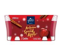 Glade Tarro de vela, ambientador, manzana con especias de otoño, 3.4 onzas, 2 unidades