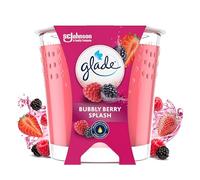 Glade Vela Perfumada Bubbly Berry Splash, Dura Hasta 30 Horas, Vegana, con Aceites Esenciales, 1 Vela