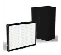 GlamSeries GlamLuxer M Panel LED, iluminación Regulable sin escalonamientos 3200-5600 K, lámpara LED con trípode de Mesa, difusor, rótula, luz de Maquillaje, 8 h de autonomía