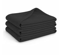 Glart - 3 unidades mantas de forro polar, más de 200 g/m², 130 x 160 cm, color antracita