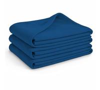 Glart - 3 unidades mantas de forro polar, más de 200 g/m², 130 x 160 cm, color azul marino