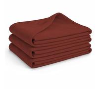 Glart - 3 unidades mantas de forro polar, más de 200 g/m², 130 x 160 cm, color chocolate