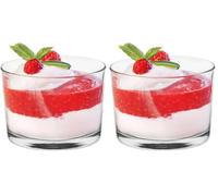 Glasmark KROSNO 1992 Cuencos de Postre Cuencos de Cristal para Helado Ensalada Tapas Set de 6 Piezas Ensaladeras Bol Pequeños 6x150 ml (Paquete de 2)