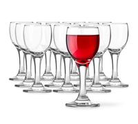 Glasmark KROSNO 1992 Vasos de Chupito con Pie - Juego de 12 - 55 ml - Transparente - Apto para Lavavajillas