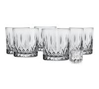 Glasmark Krosno Set Verre A Whisky 6X280Ml Rhum Accessoires Pour Les Amateurs De Whisky Gris