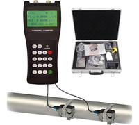 GLBMXDD Caudalímetro ultrasónico portátil, con Sensor de Pinza, para detección de caudal de Agua con transductores de Pinza S1/M2/L1 para Agua de mar S1(DN15-100)