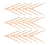 GLEAVI 100 Juegos Pinzas de Madera para Alimentos Estilo Europeo, Diseño Elegante y Agarre Cómodo, Accesorio Adecuado para Servir en Fiestas y Uso Infantil