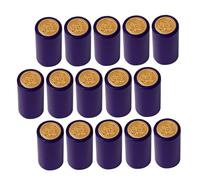 GLEAVI 200 Piezas Unidades Tapas Termorretráctiles para Botellas de Vino Tinto Cápsulas Selladoras de Plástico Azul para Preservación y Aroma Film para Sellado Seguro