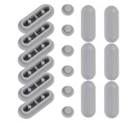 GLEAVI Kit de 18 Parachoques de Goma para Asiento de Inodoro, Antideslizantes, Material Ldpe y Eva, Fácil de Limpiar, para Uso Hogar y Lugares Públicos