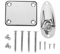 GLEAVI Partes de Guitarra Placas de Conexión para Guitarra Eléctrica de Hierro Plata con Tornillos Eléctrico Pieza de Repuesto