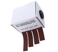 GLEAVI Rollo de Tela de Esmeril Extraíble en Caja Marrón, Papel de Lija para Pulir y Moler, Paño de Lijado Resistente y Antiestático, Adecuado para Uso Doméstico y Comercial en Metal,