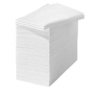 GLEAVI Servilletas de Papel para Fiestas y Banquetes de Color Blanco Gruesas y Plegadas, 100 Unidades Toallas Desechables Elegantes y Profesionales para Bodas y Hoteles