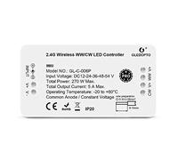 GLEDOPTO Controlador de LED ZigBee CCT para tiras LED de color blanco cálido a blanco frío, para 12 V o 24 V, probado con Philips Hue, Alexa Echo Plus, Homee (CCT Pro Serie)
