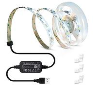 GLEDOPTO ZigBee 3.0 DC 5V USB TV retroiluminación LED LED Kit Pro con tira de luces RGBCCT IP20 de 2M compatible con Hue Amazon Echo Plus SmartThings APP/Control de voz/RF mando a distancia