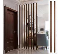 GLETSF Height Adjustable Room Divider, 3.77Ft Black Partition Screen - Cabinet To Ceiling/Floor To Ceiling Space Separator, 1/2/5 Pack Options For Home & Office Use-2 Pcs-140cm/4.6ft