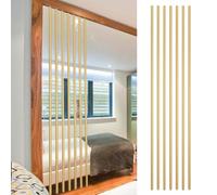 GLETSF Screen Column Separation,Floor To Ceiling Room Divider Columns 7Pcs, Golden Metal Screen Partition Post For 60-80Cm Wide Space, Living Room Column Bedroom Wall Vertical B-One Color-80cm Height