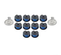 Glewi AC14RL3A - Bobina de recortadora de cuerda con tapa, línea de 11 pies, repuesto de plástico resistente para RY40200 RY24021 inalámbrico para piezas de comedor, paquete de 8 (10+2)