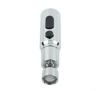 Glewi Aireador de grifo de 3 modos con cabezal giratorio, adaptador extensor de grifo de cocina de 22 mm para fregadero, ABS inoxidable y boquilla de pulverización de latón, plateado
