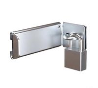 Glewi Cerradura de puerta con contraseña en ángulo recto con teclado, pestillo de seguridad antirrobo para armarios de dormitorio y puertas interiores (plata-B)