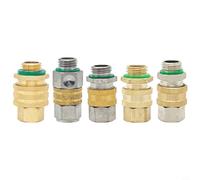 Glewi Conector rápido de alta presión de latón de acero inoxidable a prueba de fugas para rociador de jardín, tubo de salida de agua de 35 mm y 42 mm (1)