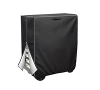 Glewi Cubierta de carro de soldadura Oxford resistente al agua con cremallera lateral para carro de plasma Mig Tig 94 x 46 x 119 cm, negro (600D)