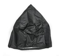 Glewi Cubierta redonda negra impermeable con dobladillo elástico, protector de parrilla de patio al aire libre a prueba de polvo para patio de jardín, 75 x 30 cm