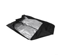 Glewi Funda para silla mecedora de jardín 420D, impermeable, resistente, con correas resistentes al viento, para patio, protección de muebles al aire libre, color negro (97 x 99 x 102 cm)