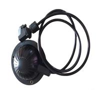 Glewi Interruptor de pie de bolsa de aire a prueba de polvo con cable de alimentación, pedal impermeable resistente al aceite para uso automotriz, 220 V 15 A, tamaño compacto de 24 x 21 mm