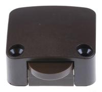 Glewi Interruptor de puerta de autorreinicio para armario, bisagra de luz, encendido automático, sensor compacto ABS negro para puertas correderas de muebles (color café)