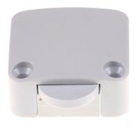 Glewi Interruptor de puerta de reinicio automático para armario y armario, luz de bisagra de encendido automático, sensor compacto ABS negro para puertas correderas de muebles (blanco)