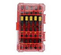 Glewi Juego de brocas para destornillador de impacto, 26 piezas con 5 taladros avellanados, puntas de destornillador magnéticas para perforación de carpintería T10-T30 PH PZ