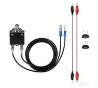 Glewi Kit de fusibles reajustables 3A y 5A con clips de cocodrilo, probador de interruptor de circuito para diagnóstico HVAC 24V-250V CA/CC en laboratorios y talleres (3A)