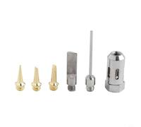 Glewi Kit de soldador de gas butano Pro con puntas de cabezal de corte para MT-100 HT-1937 HT-1938 Herramientas de pluma de antorcha 6 o 7 piezas (6 piezas)
