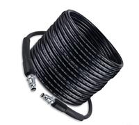 Glewi Manguera de lavado de alta presión, 10 m para Bosch AQT Easy Aquatak 5800 PSI, tubo de PVC con conexión rápida SDS para limpieza de coche y patio