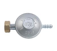 Glewi Regulador de presión de gas 30/50 mbar G1/4-LH para estufas y calentadores de camping, válvula segura de baja presión para botellas de gas (30 mbarG1/4-LH)